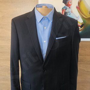 Mantoni Mens Blazer Sports Coat 2 button Casual Jacket Size 38R Wool Suit